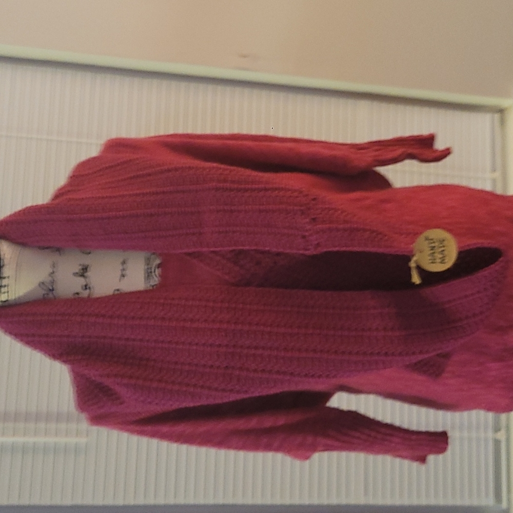 DARK PINK CROCHET INFINITY SCARF